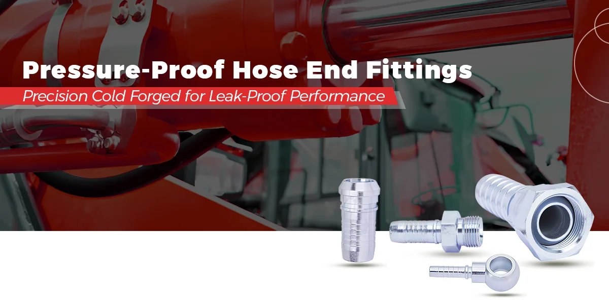 Pressure-proof hose end fittings